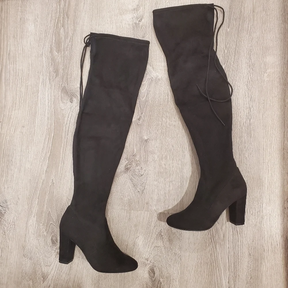 NEW Chinese Laundry Brinna Suedette Black Boots